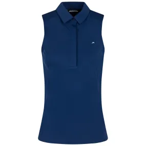 Womens Dena Sleeveless Polo Estate Blue - AW23