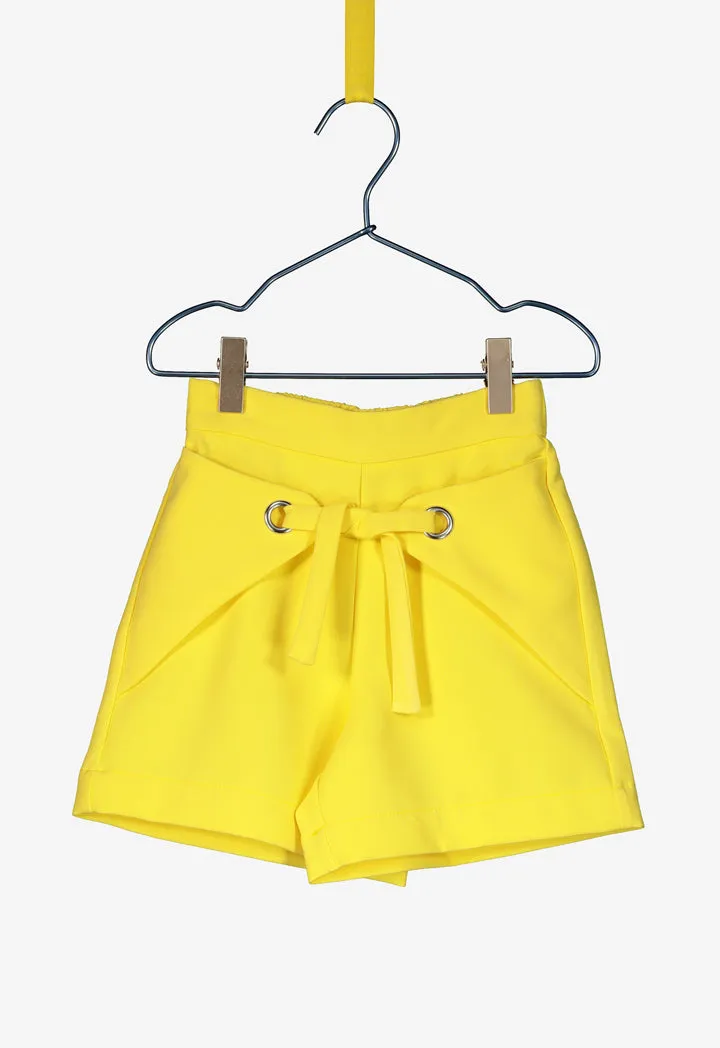 Wrap Around Detailed Bow Shorts