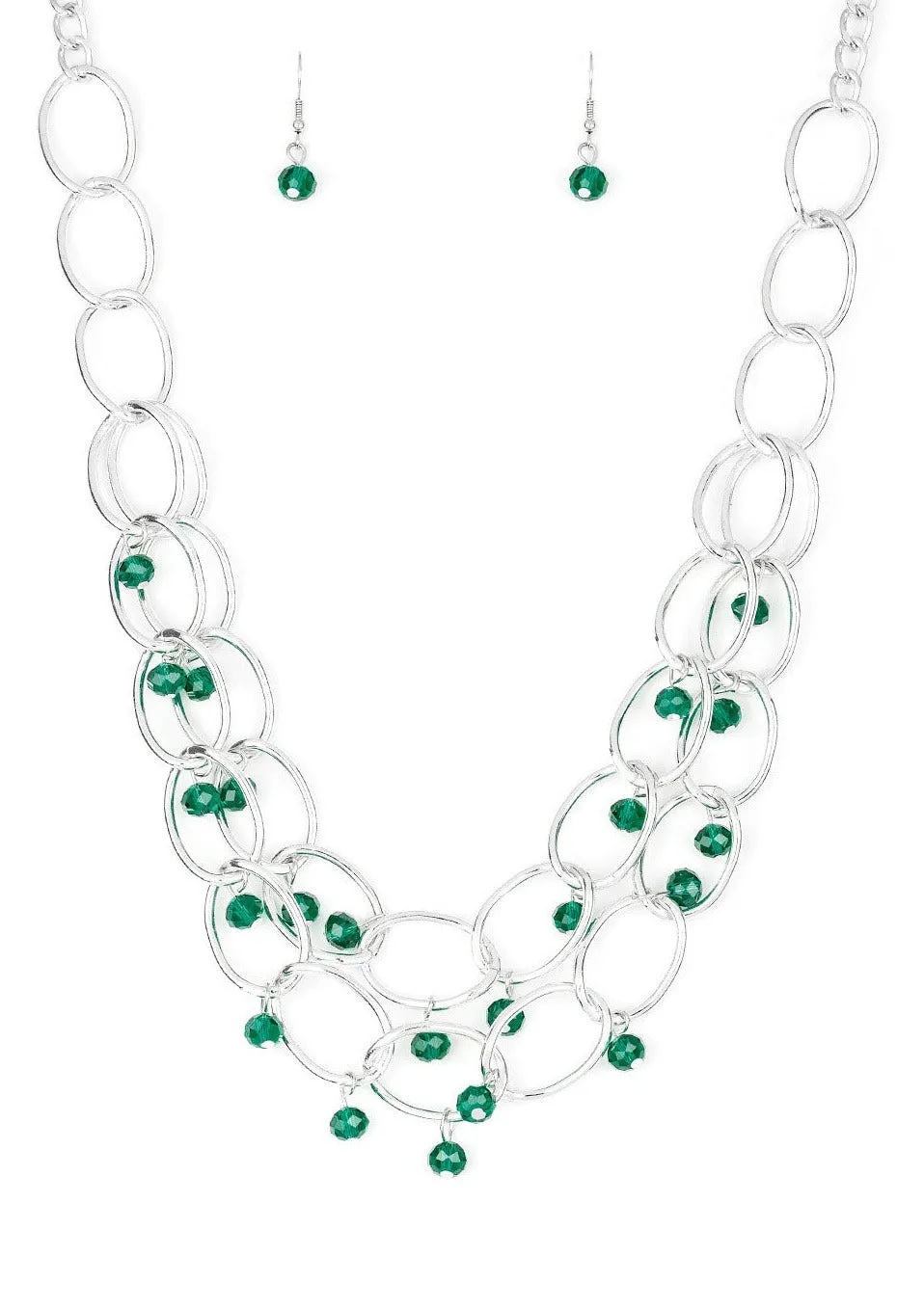 Yacht Tour Green Necklace Set